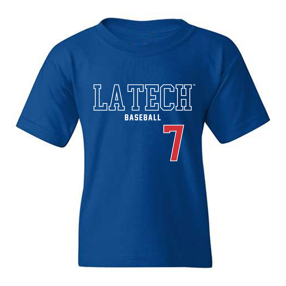 LA Tech - NCAA Baseball : Hudson Rowan - Sports Shersey Youth T-Shirt-0