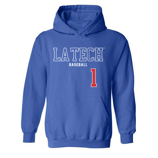 LA Tech - NCAA Baseball : Wesley Scott - Sports Shersey Hooded Sweatshirt-0