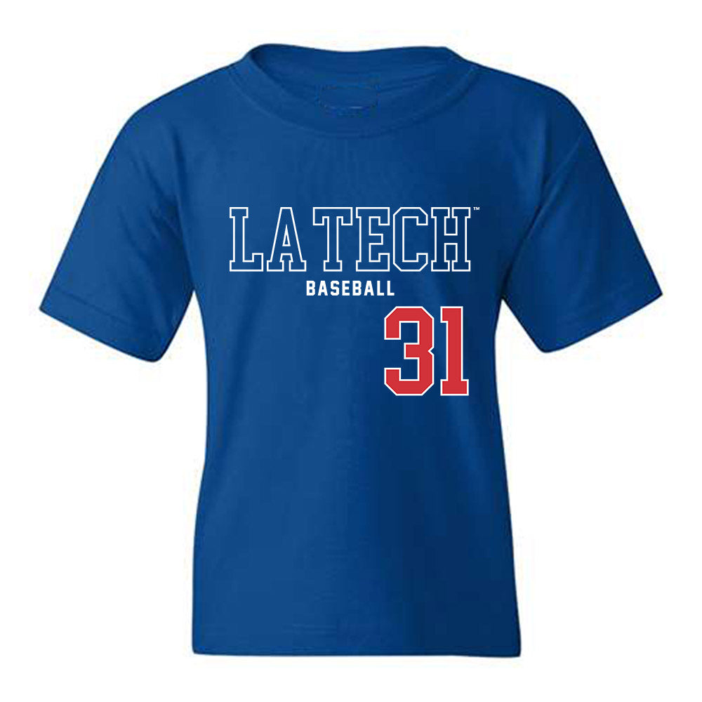 LA Tech - NCAA Baseball : Joey Wittig - Sports Shersey Youth T-Shirt-0