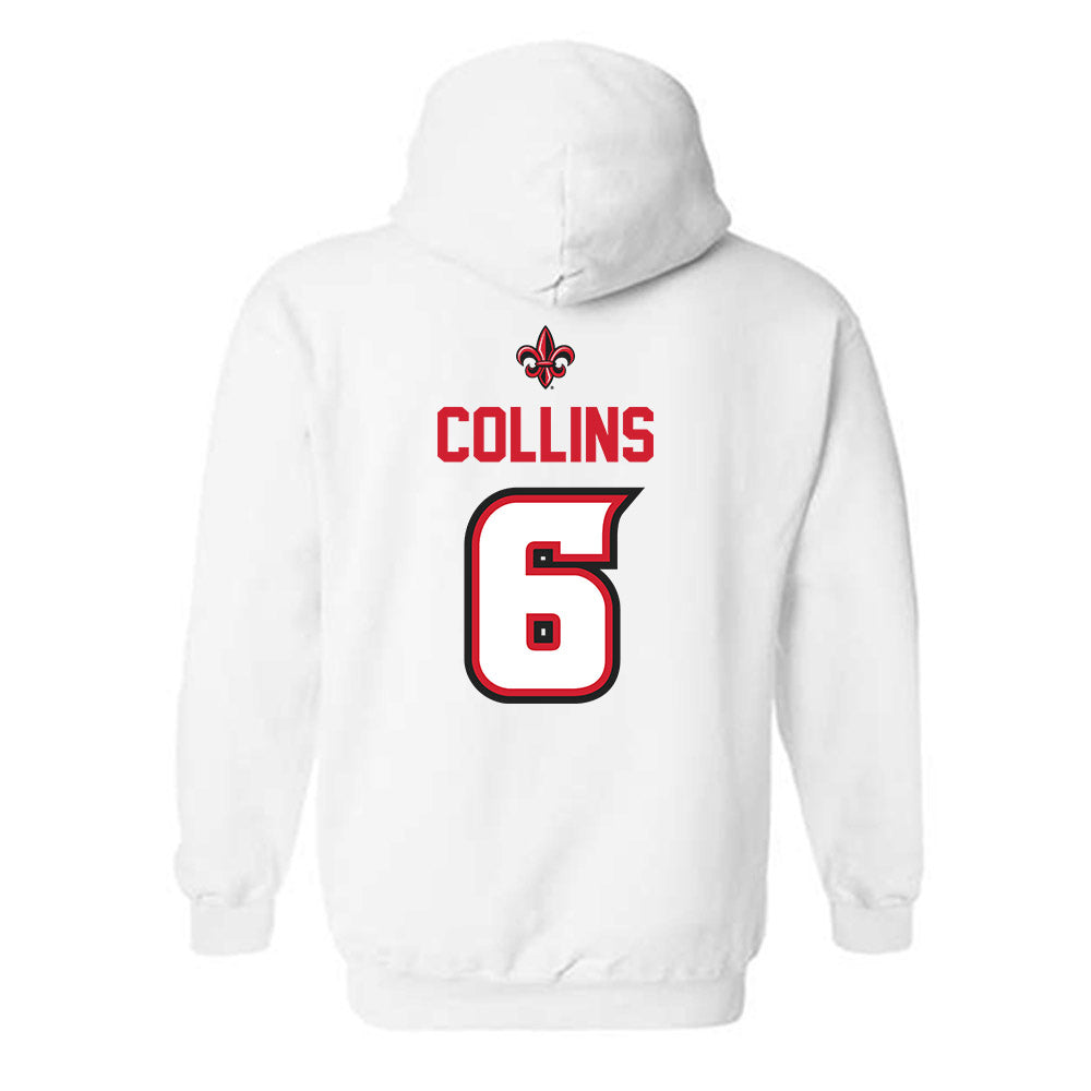 Louisiana - NCAA Baseball : Mark Collins - Sports Shersey Hooded Sweatshirt-1