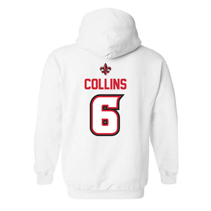 Louisiana - NCAA Baseball : Mark Collins - Sports Shersey Hooded Sweatshirt-1