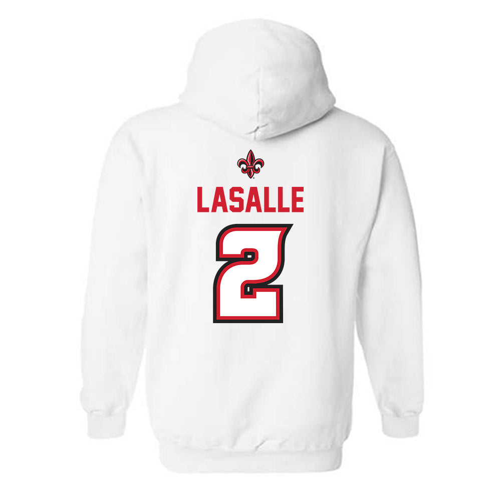 Louisiana - NCAA Baseball : Donovan Lasalle - Sports Shersey Hooded Sweatshirt-1