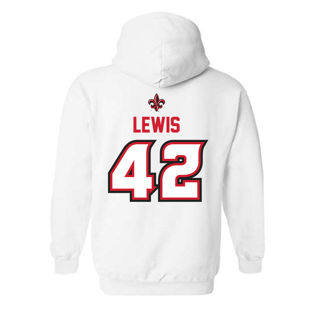 Louisiana - NCAA Baseball : Noah Lewis - Sports Shersey Hooded Sweatshirt-1