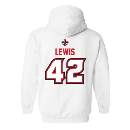 Louisiana - NCAA Baseball : Noah Lewis - Sports Shersey Hooded Sweatshirt-1