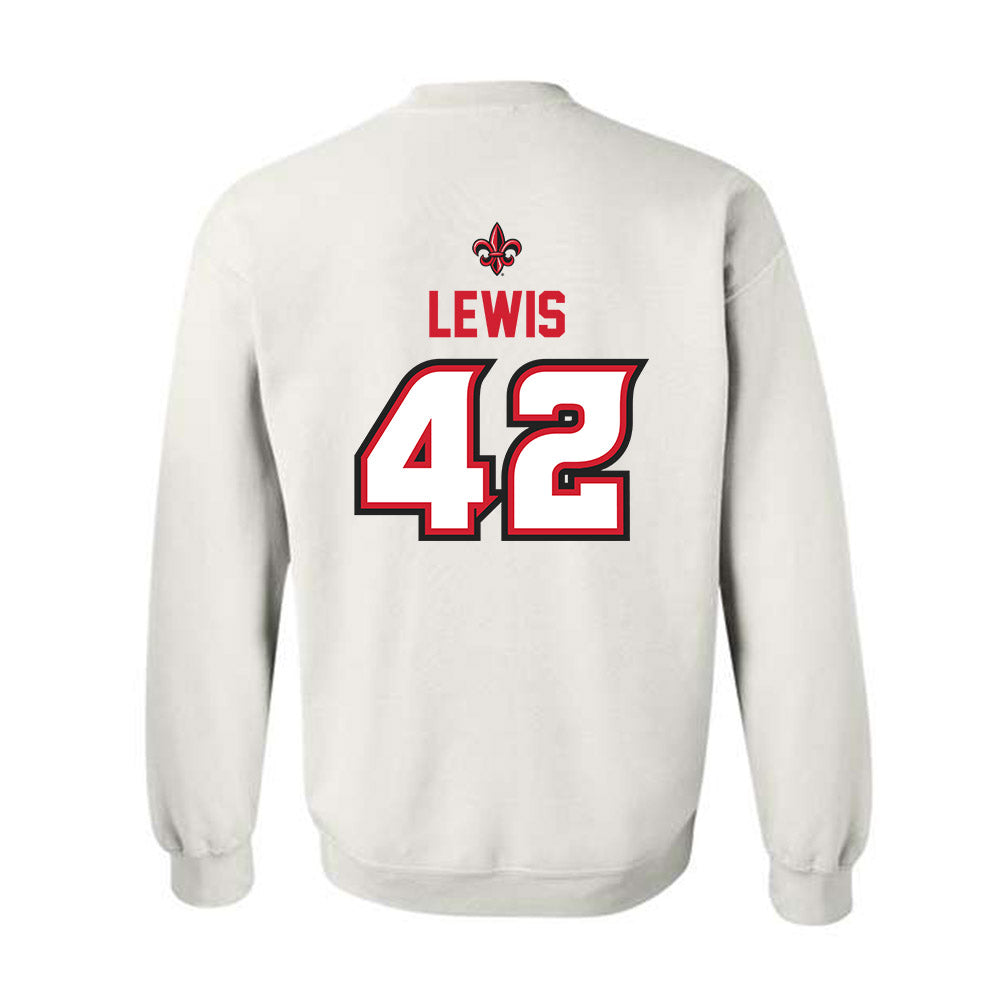 Louisiana - NCAA Baseball : Noah Lewis - Sports Shersey Crewneck Sweatshirt-1