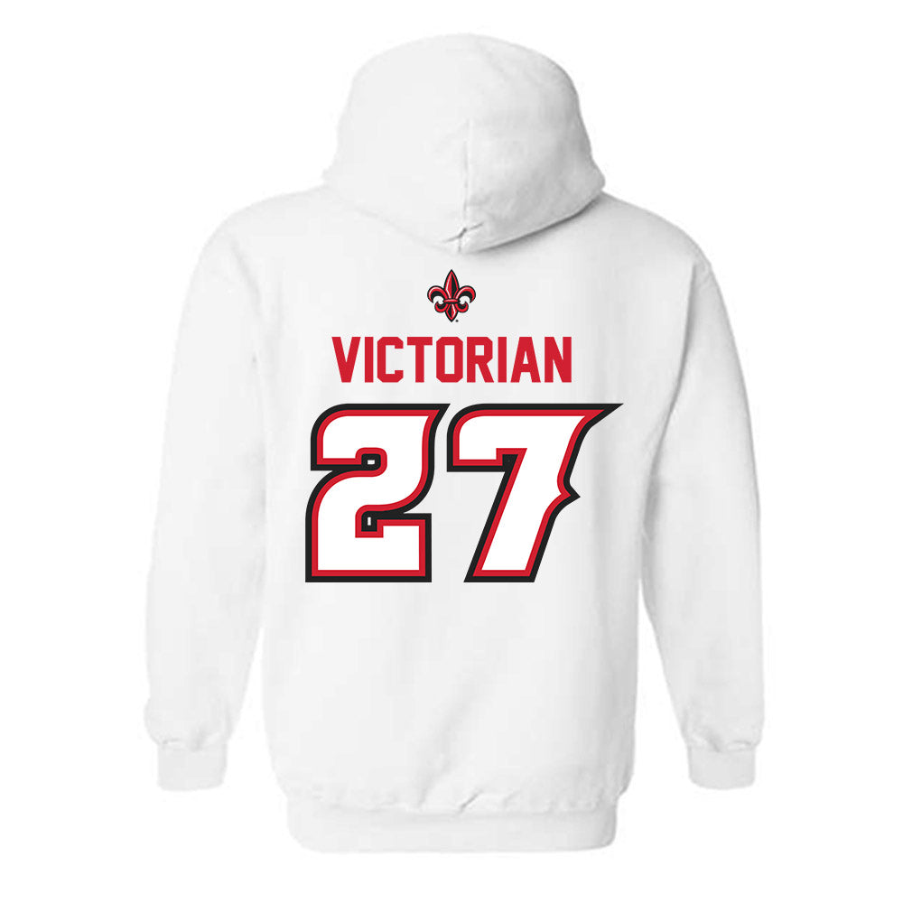 Louisiana - NCAA Baseball : Landon Victorian - Sports Shersey Hooded Sweatshirt-1