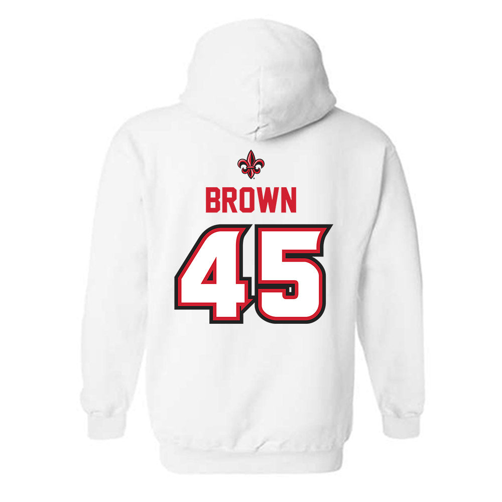 Louisiana - NCAA Baseball : Colt Brown - Sports Shersey Hooded Sweatshirt-1