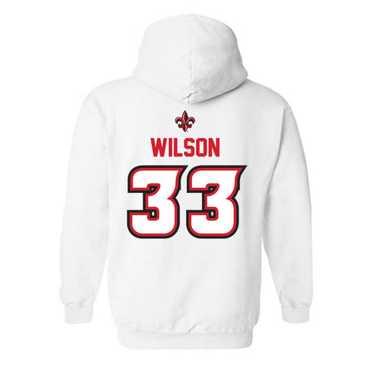 Louisiana - NCAA Baseball : Bryce Wilson - Sports Shersey Hooded Sweatshirt-1