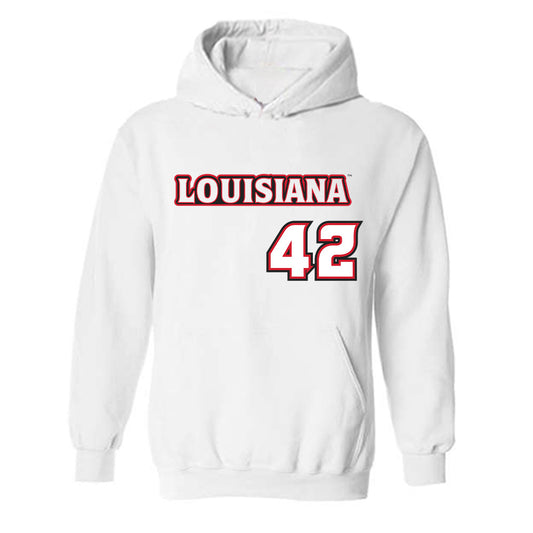 Louisiana - NCAA Baseball : Noah Lewis - Sports Shersey Hooded Sweatshirt-0