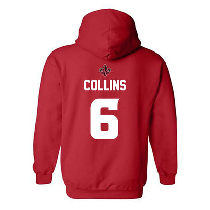 Louisiana - NCAA Baseball : Mark Collins - Generic Shersey Hooded Sweatshirt-1