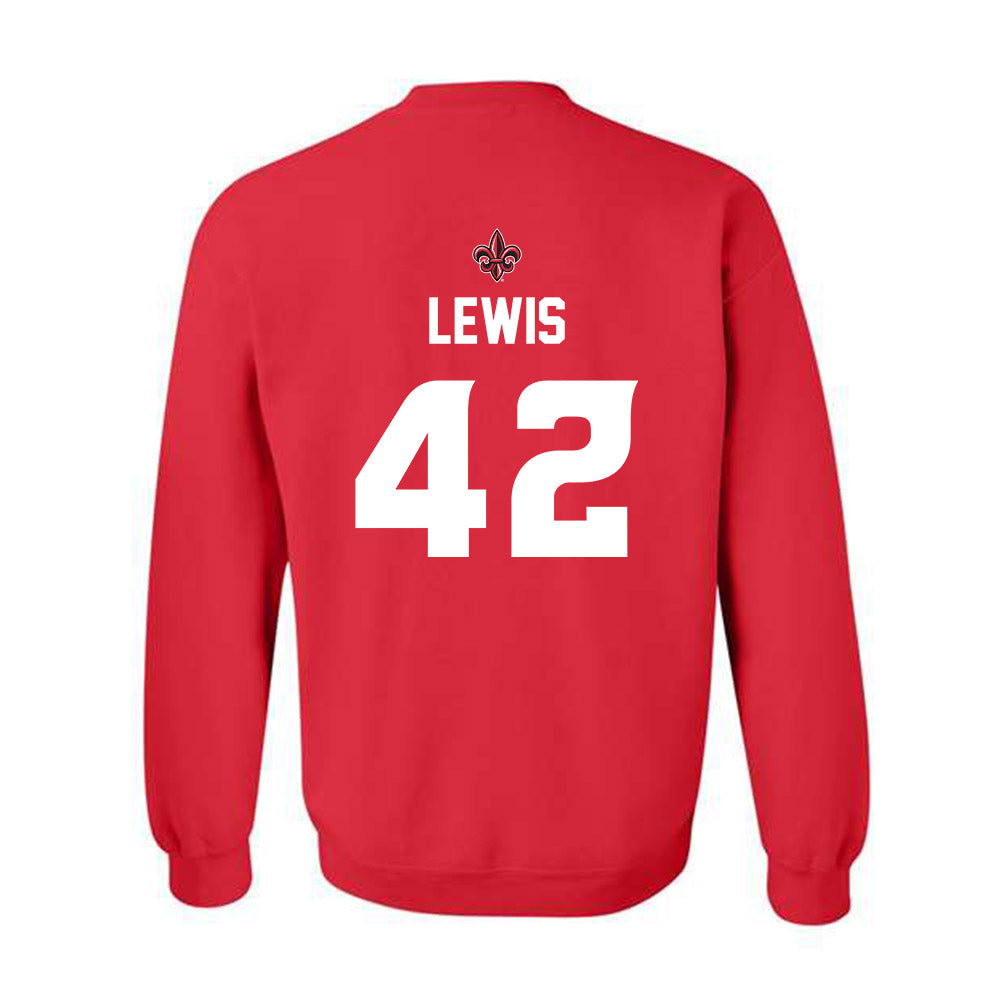 Louisiana - NCAA Baseball : Noah Lewis - Generic Shersey Crewneck Sweatshirt-1