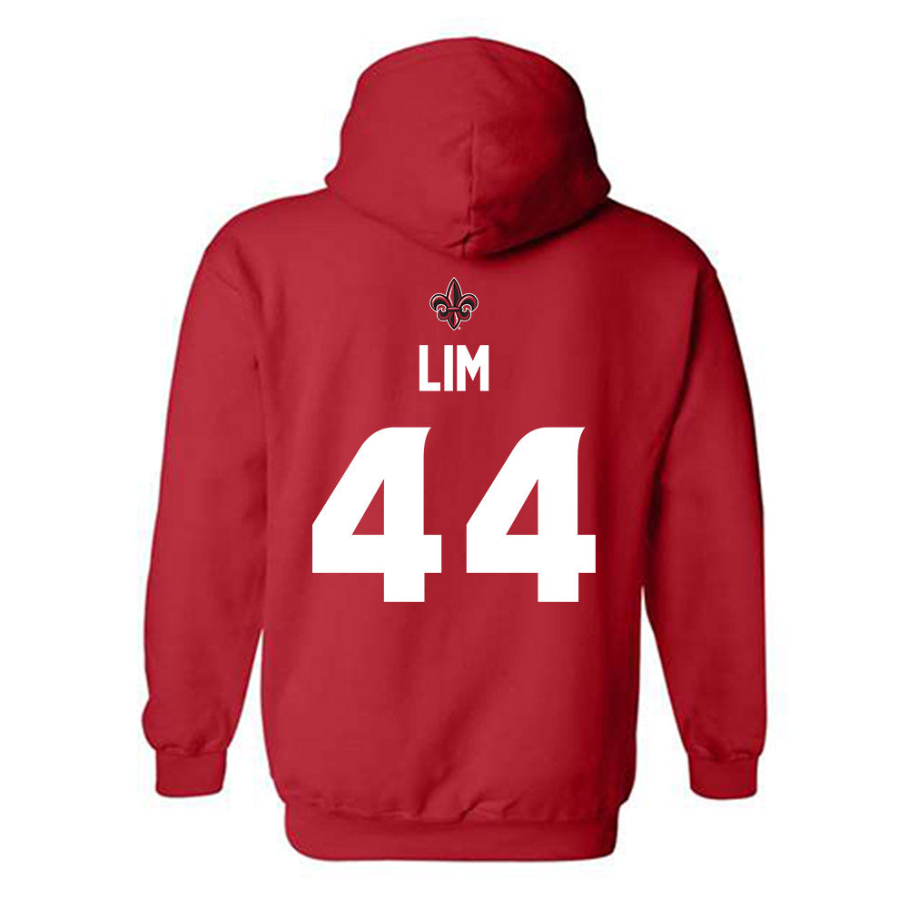 Louisiana - NCAA Baseball : Josh Lim - Generic Shersey Hooded Sweatshirt-1