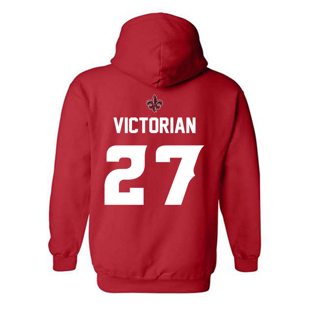 Louisiana - NCAA Baseball : Landon Victorian - Generic Shersey Hooded Sweatshirt-1
