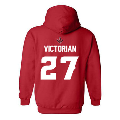 Louisiana - NCAA Baseball : Landon Victorian - Generic Shersey Hooded Sweatshirt-1