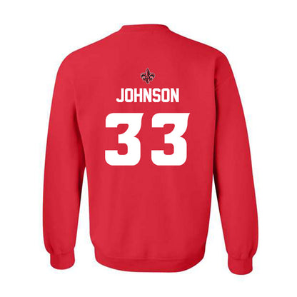 Louisiana - NCAA Softball : Natalie Johnson - Generic Shersey Crewneck Sweatshirt-1