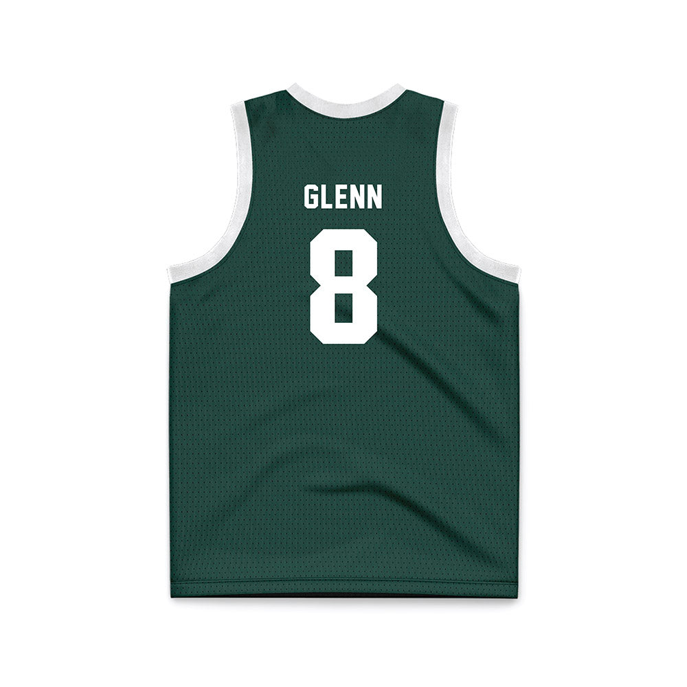 Michigan State - NCAA Men's Basketball : Kaleb Glenn - Green Basketball Jersey-1