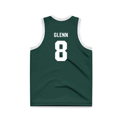 Michigan State - NCAA Men's Basketball : Kaleb Glenn - Green Basketball Jersey-1