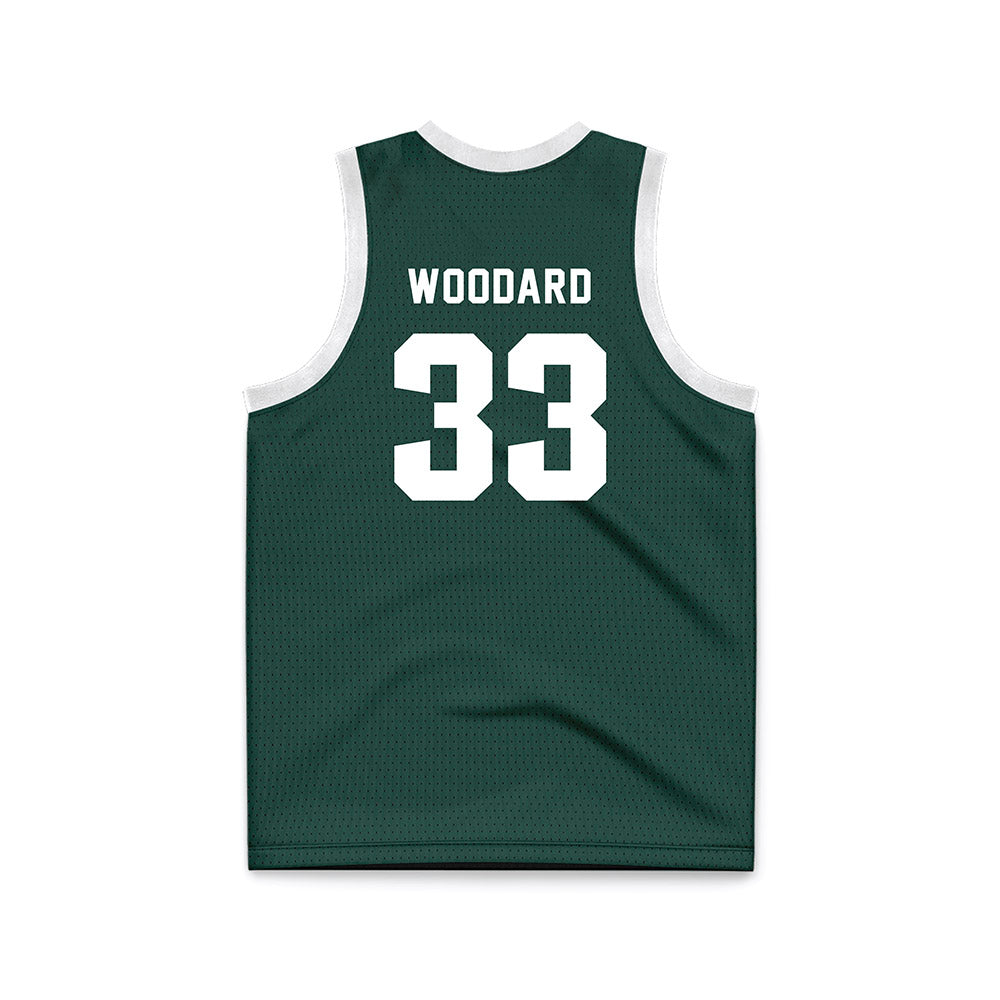 Michigan State - NCAA Women's Basketball : Juliann Woodard - Green Basketball Jersey