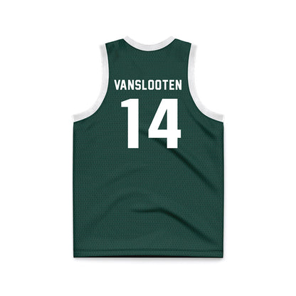 Michigan State - NCAA Women's Basketball : Grace VanSlooten - Green Basketball Jersey