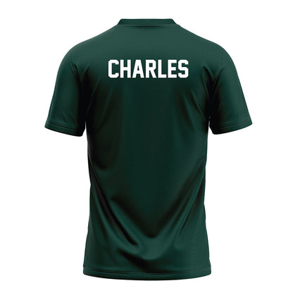 Michigan State - NCAA Football : Colin Charles - Green Football Jersey-1