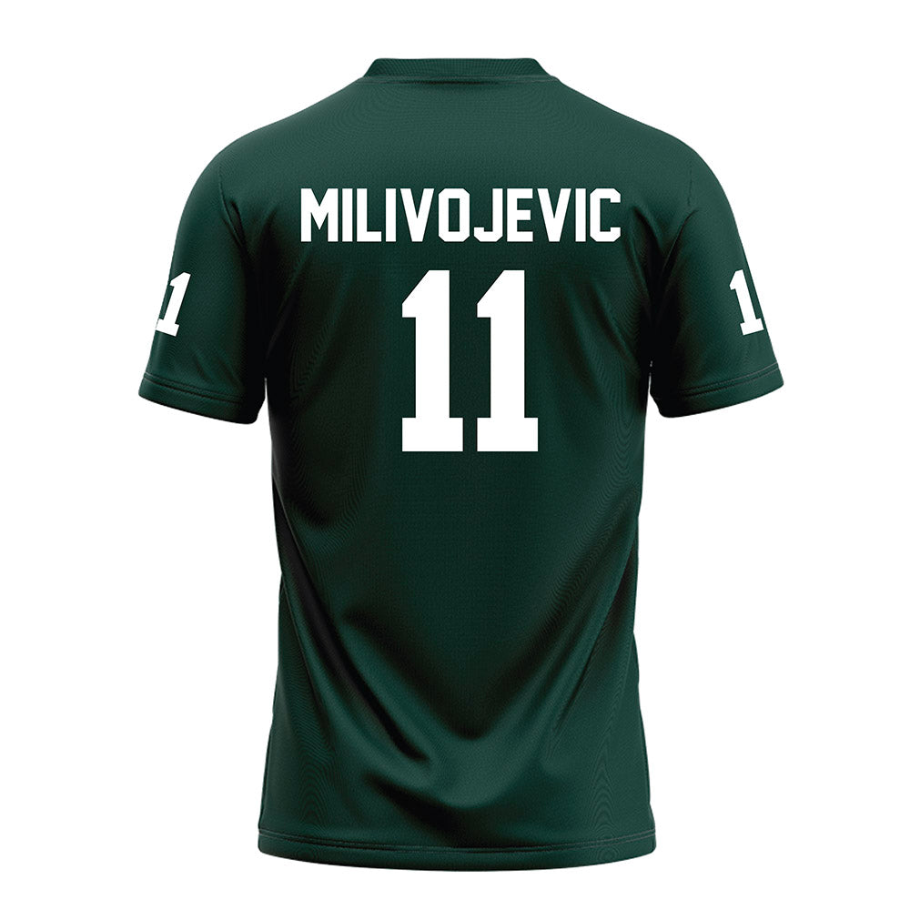 Michigan State - NCAA Football : Alessio Milivojevic - Green Football Jersey-1