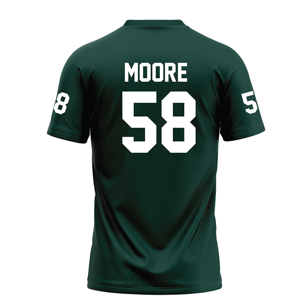 Michigan State - NCAA Football : Conner Moore - Green Football Jersey-1