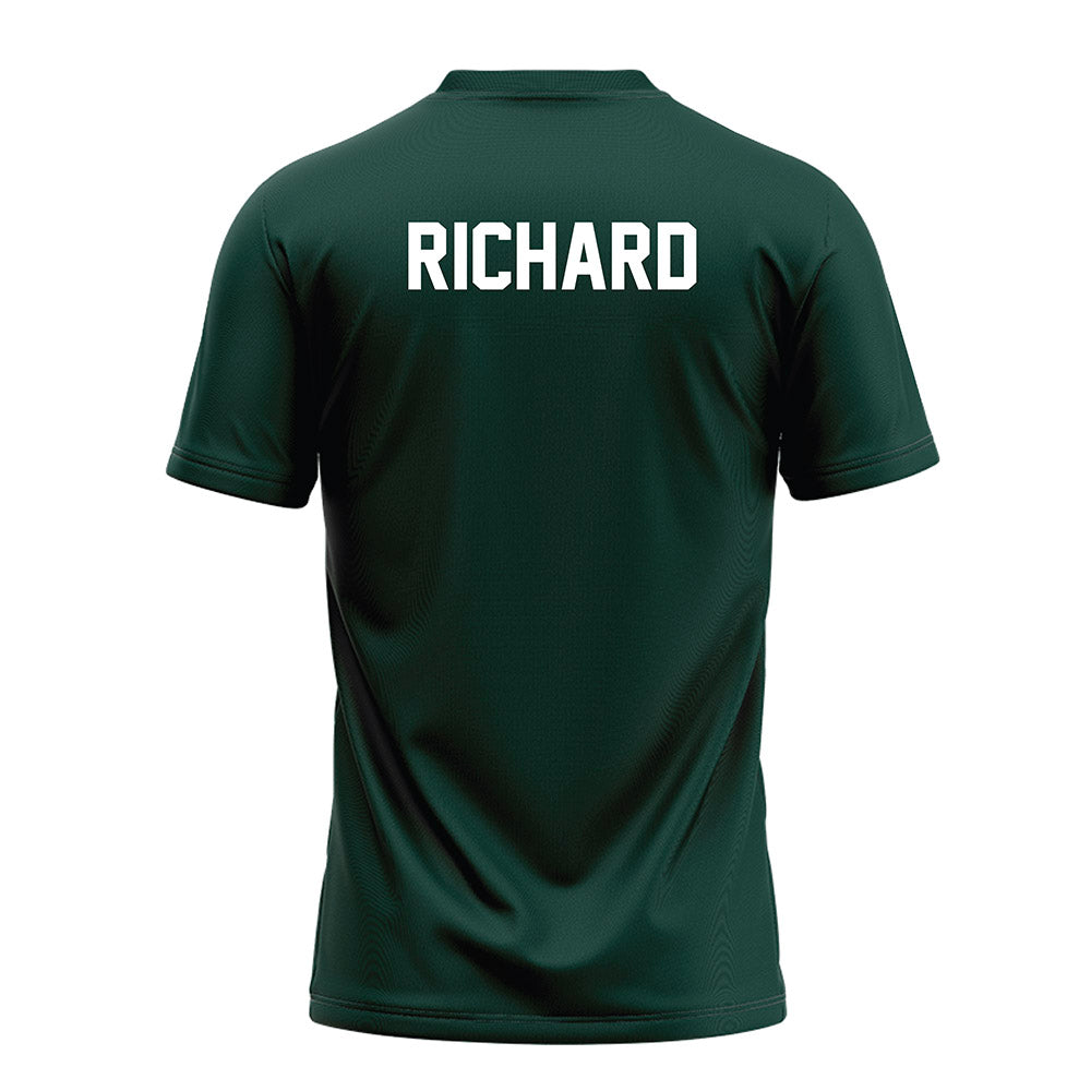 Michigan State - NCAA Football : Michael Richard - Green Football Jersey-1