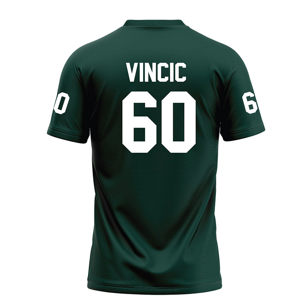 Michigan State - NCAA Football : Luka Vincic - Green Football Jersey-1