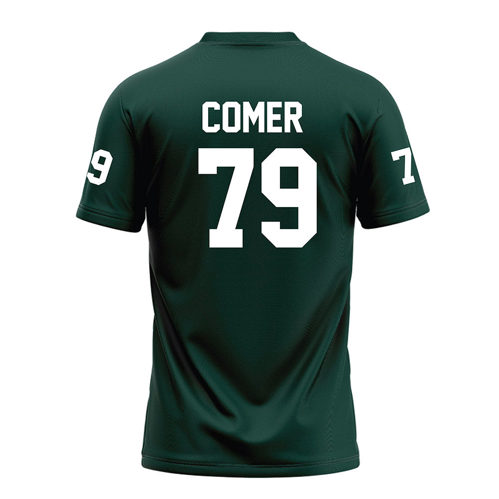 Michigan State - NCAA Football : Tristan Comer - Green Football Jersey-1