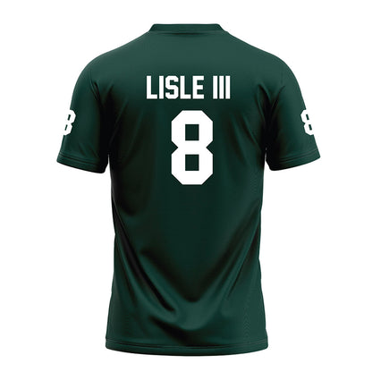 Michigan State - NCAA Football : Trey Lisle III - Green Football Jersey-1