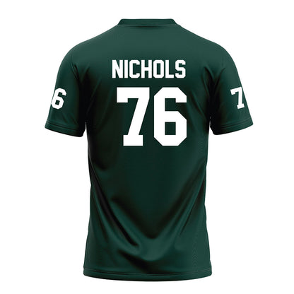 Michigan State - NCAA Football : Drew Nichols - Green Football Jersey-1