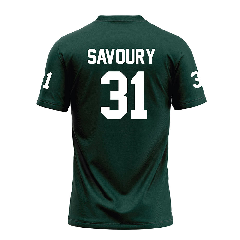 Michigan State - NCAA Football : Jayden Savoury - Green Football Jersey-1