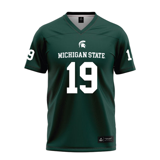 Michigan State - NCAA Football : Charles Taplin - Green Football Jersey-0