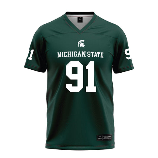 Michigan State - NCAA Football : Jackson Pahl - Green Football Jersey-0