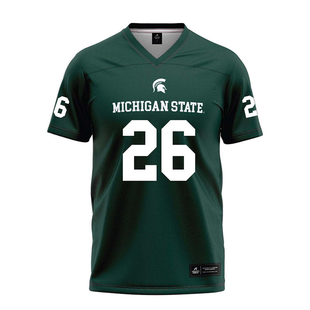 Michigan State - NCAA Football : Cedric Williams Jr. - Green Football Jersey-0