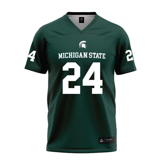 Michigan State - NCAA Football : Jeremiah Favorite - Green Football Jersey-0