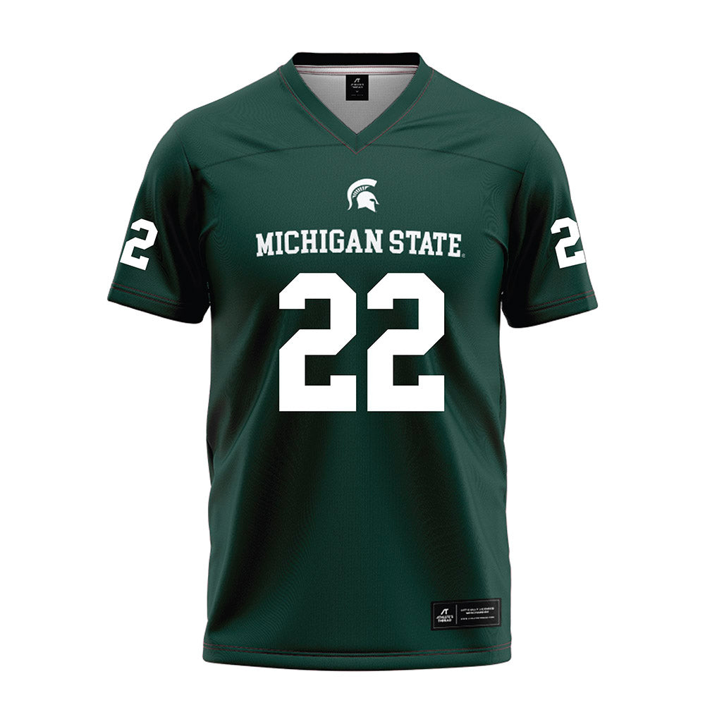 Michigan State - NCAA Football : Tyran Chappell - Green Football Jersey-0