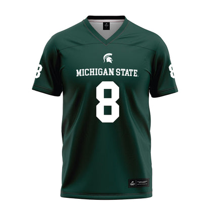 Michigan State - NCAA Football : Trey Lisle III - Green Football Jersey-0
