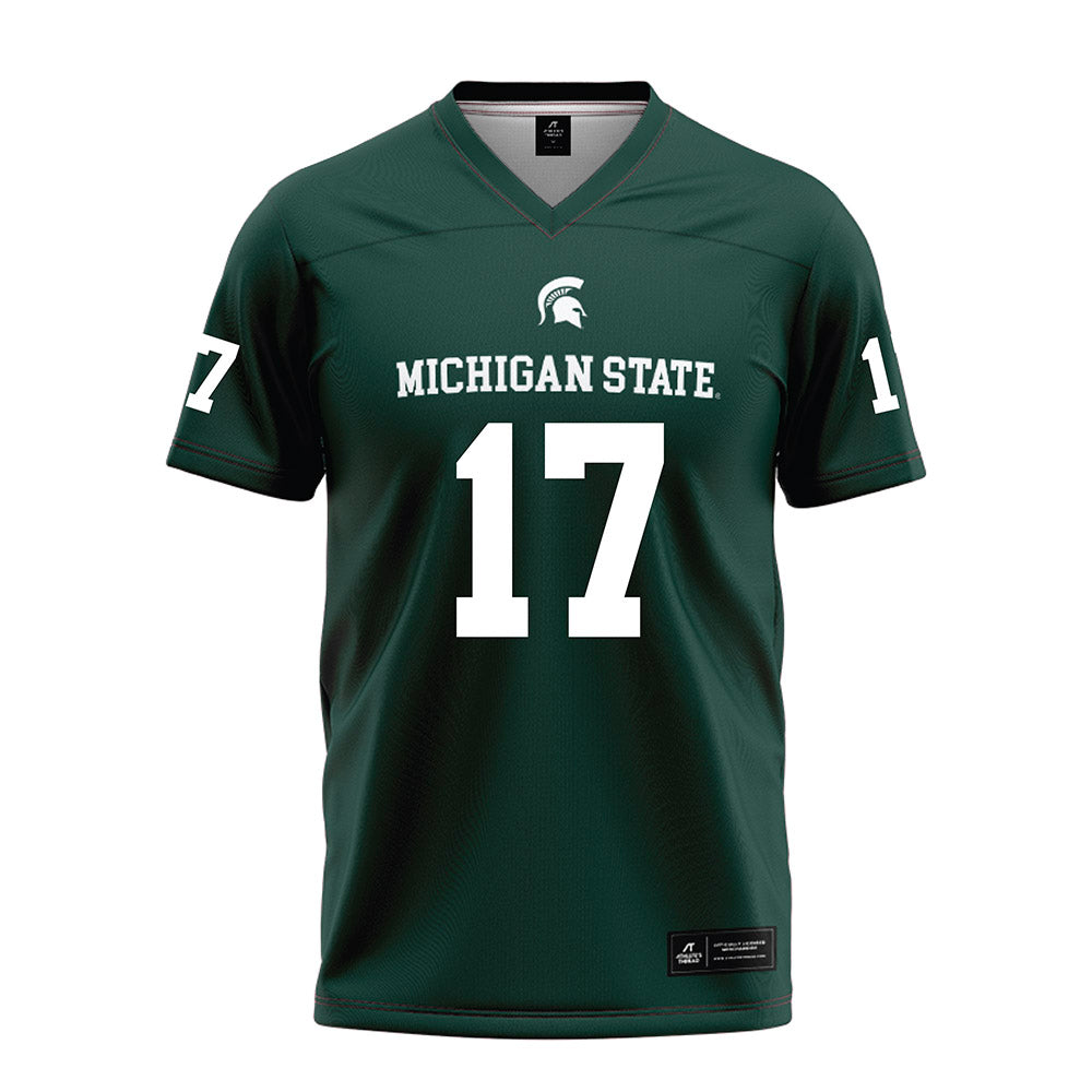 Michigan State - NCAA Football : Jonathan Granby - Green Football Jersey-0