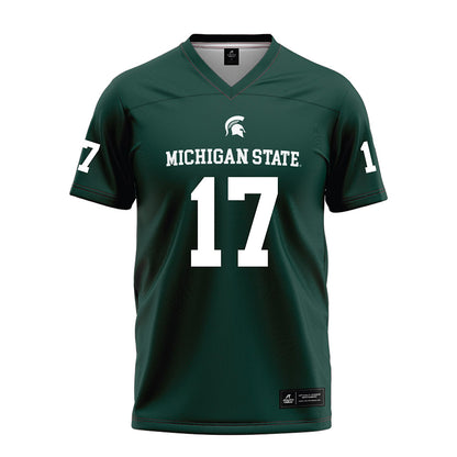 Michigan State - NCAA Football : Jonathan Granby - Green Football Jersey-0