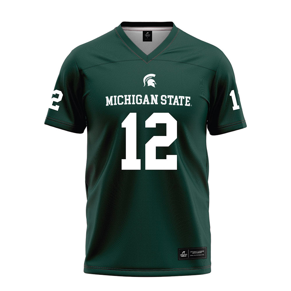 Michigan State - NCAA Football : Carson Gulker - Green Football Jersey-0