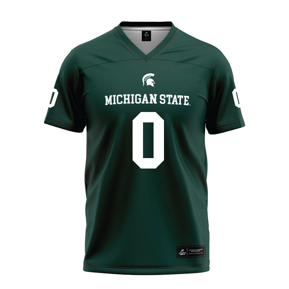 Michigan State - NCAA Football : Nijhay Burt - Green Football Jersey-0