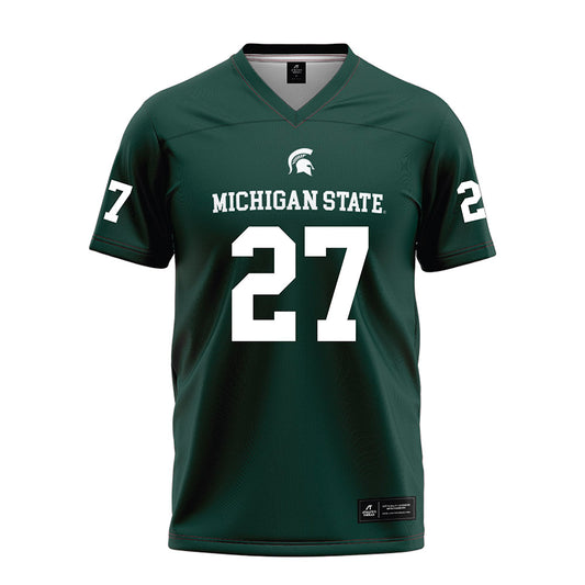 Michigan State - NCAA Football : Darrin Jones Jr. - Green Football Jersey-0
