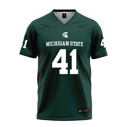 Michigan State - NCAA Football : Jaxson Wilson - Green Football Jersey-0