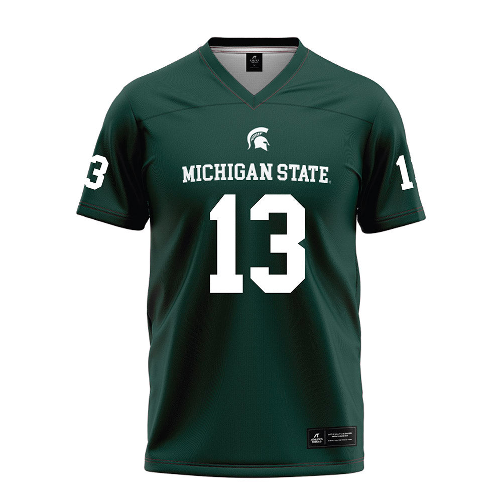 Michigan State - NCAA Football : Chrishon McCray - Green Football Jersey-0