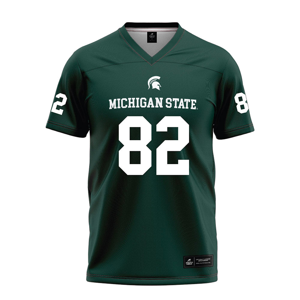 Michigan State - NCAA Football : Brennan Parachek - Green Football Jersey