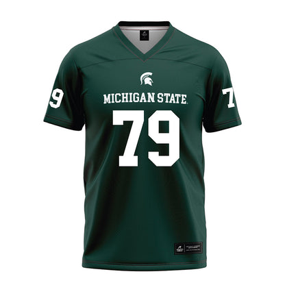 Michigan State - NCAA Football : Tristan Comer - Green Football Jersey-0