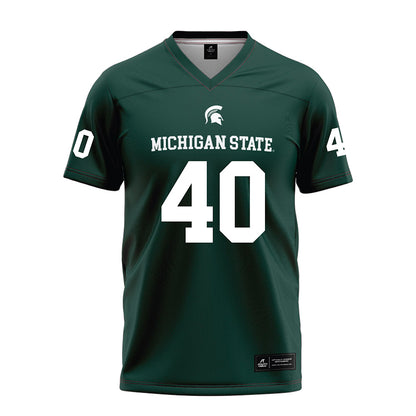 Michigan State - NCAA Football : Tarik Ahmetbasic - Green Football Jersey