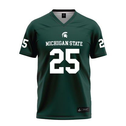 Michigan State - NCAA Football : Jace Clarizio - Green Football Jersey-0