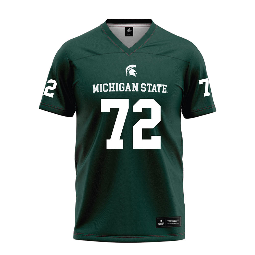 Michigan State - NCAA Football : Dallas Fincher - Green Football Jersey